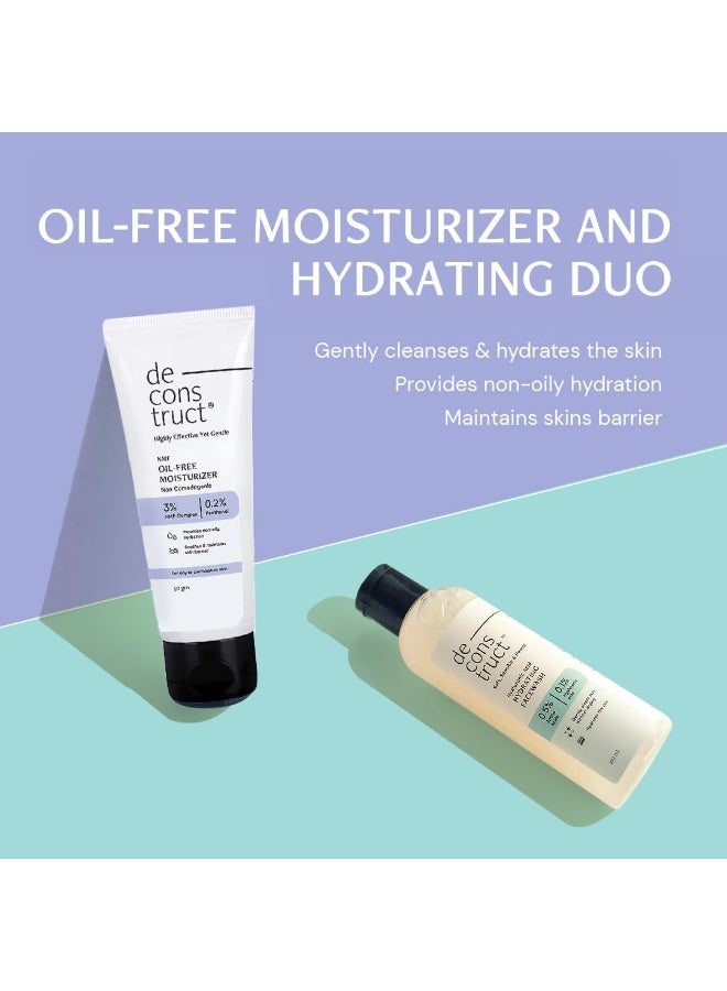 Deconstruct Daily Hydrating Duo - HydratingFace Wash 100ml + Hydrating Face Moisturiser 50gm | FaceWash & Moisturizer Duo | Dry & Damaged Skin - Image 3